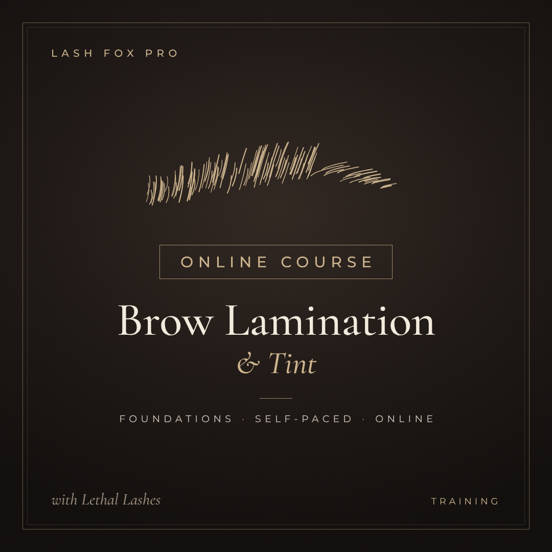 Brow Lamination & Tint Online Training